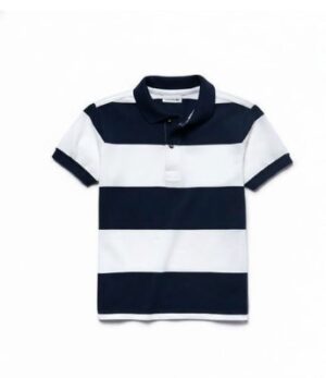 NAVY & WHITE STRIPE POLO