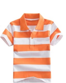 NAVY & WHITE STRIPE POLO