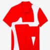 WHITE RED POLO