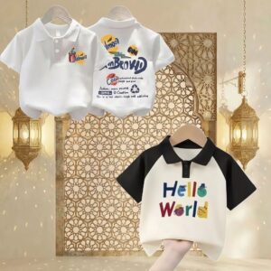 Stylish Cotton Kids Polo 2 Pcs Combo for Boys- SSKC-505