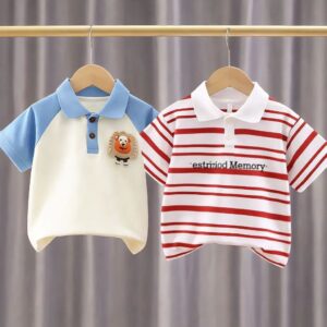 Stylish Cotton Kids Polo 2 Pcs Combo for Boys- SSKC-507