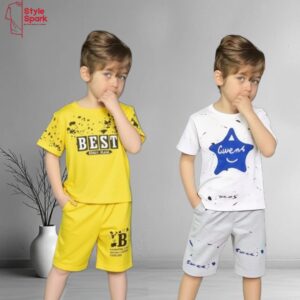Stylish Cotton Kids Polo 2 Pcs Combo for Boys- SSKC-508