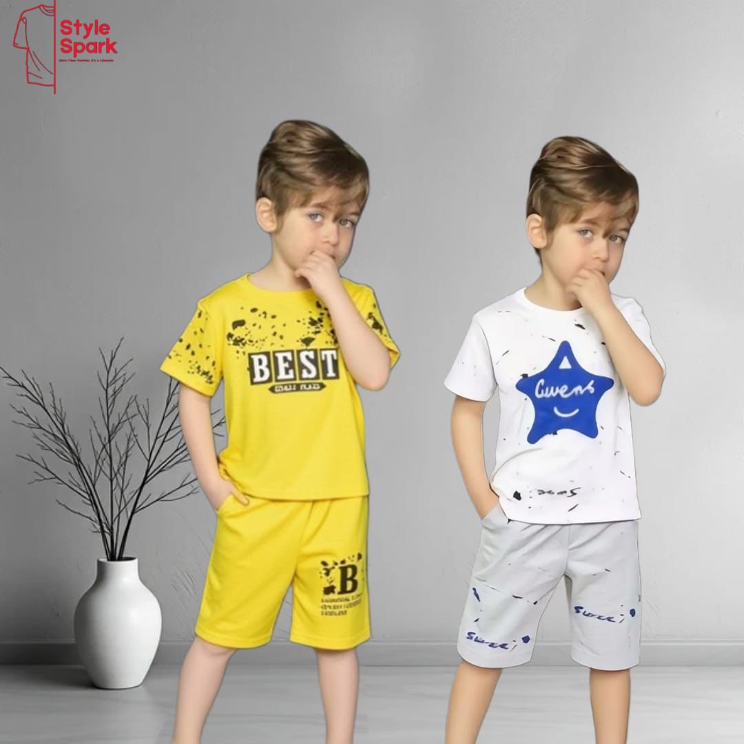 Stylish Cotton Kids Polo 2 Pcs Combo for Boys- SSKC-511