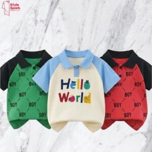 Stylish Cotton Kids Polo 3 Pcs Combo for Boys- SSKC-613