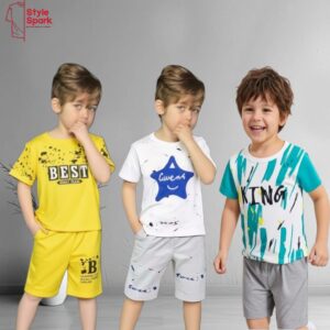 Stylish Cotton Kids Polo 3 Pcs Combo for Boys- SSKC-615