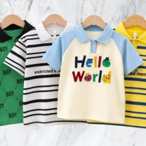 Stylish Cotton Kids Polo 4 Pcs Combo for Boys- SSKC-402