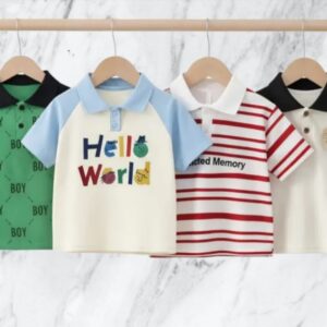 Stylish Cotton Kids Polo 4 Pcs Combo for Boys- SSKC-403