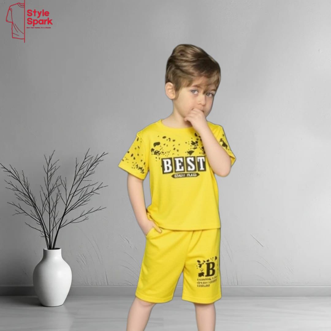 Stylish Cotton Kids Tshirt set for Boys- SSBS-313